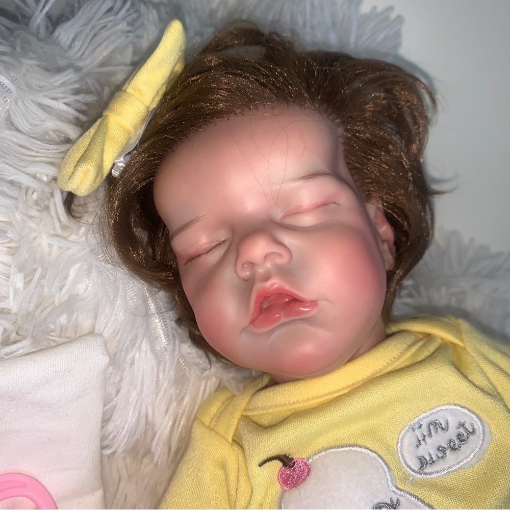 Reborn Baby Dolls 16 Inch Full Silicone Real Body Doll Newborn W/ Soother